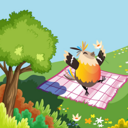 2. Zvirbuļu ģimenes pikniks biotopā